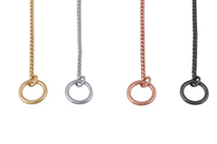 Alvalley metal chain dog show collar rose gold closeup adds stylish flair for upgrades