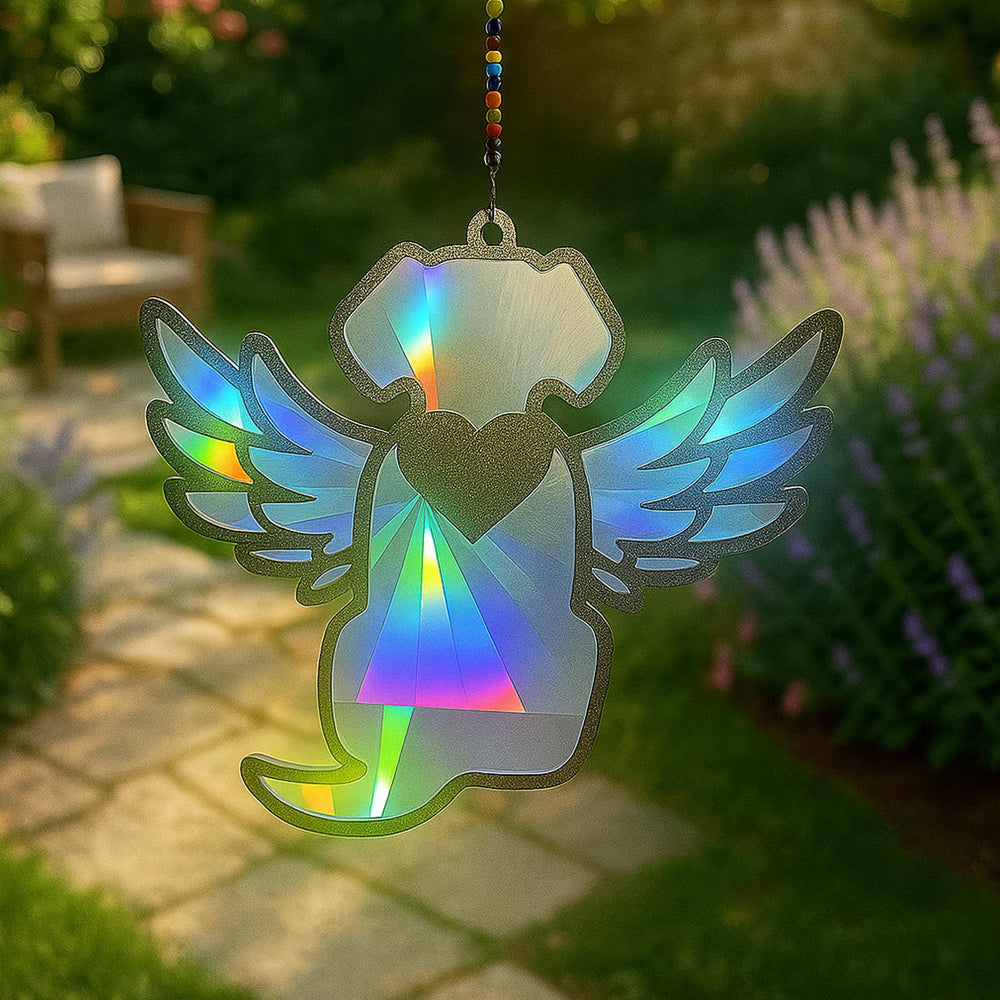 AlweizU porch display enhances a calm, reflective dog-memory space.