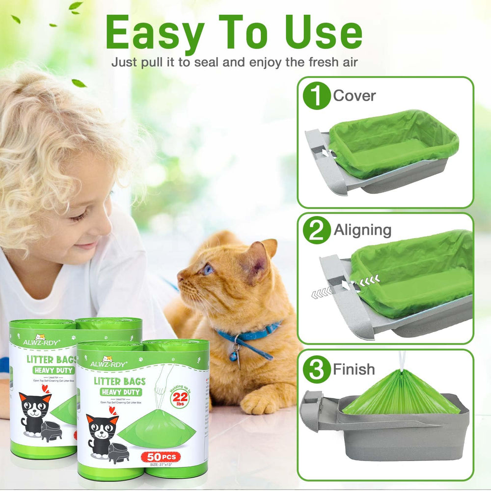 ALWZ-RDY 4-roll value pack offers 100 bags for multi-cat homes.