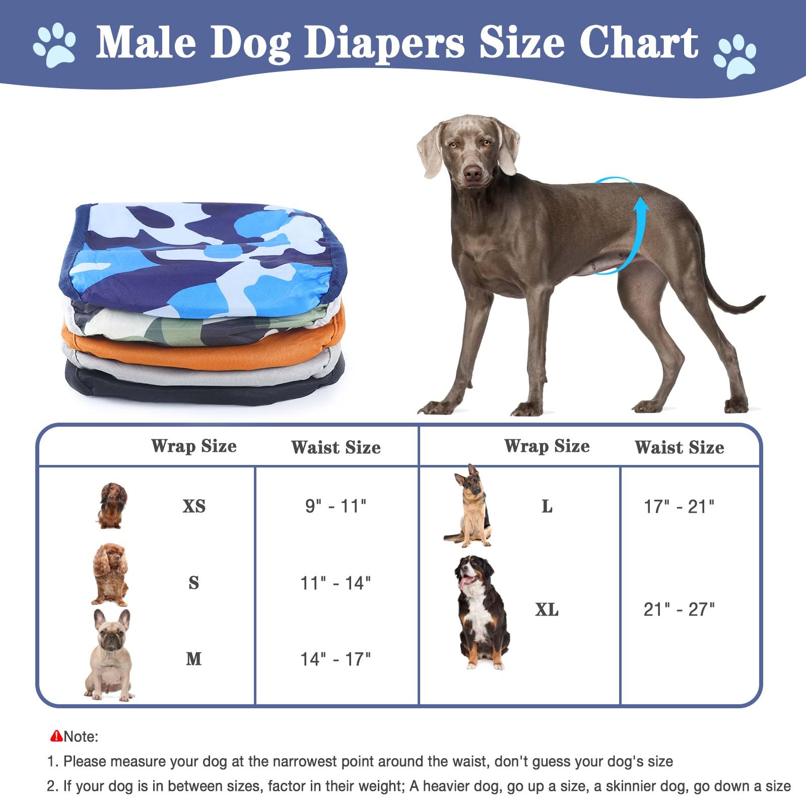 ALWZ-RDY belly band two-absorbent-layers highlight leak protection