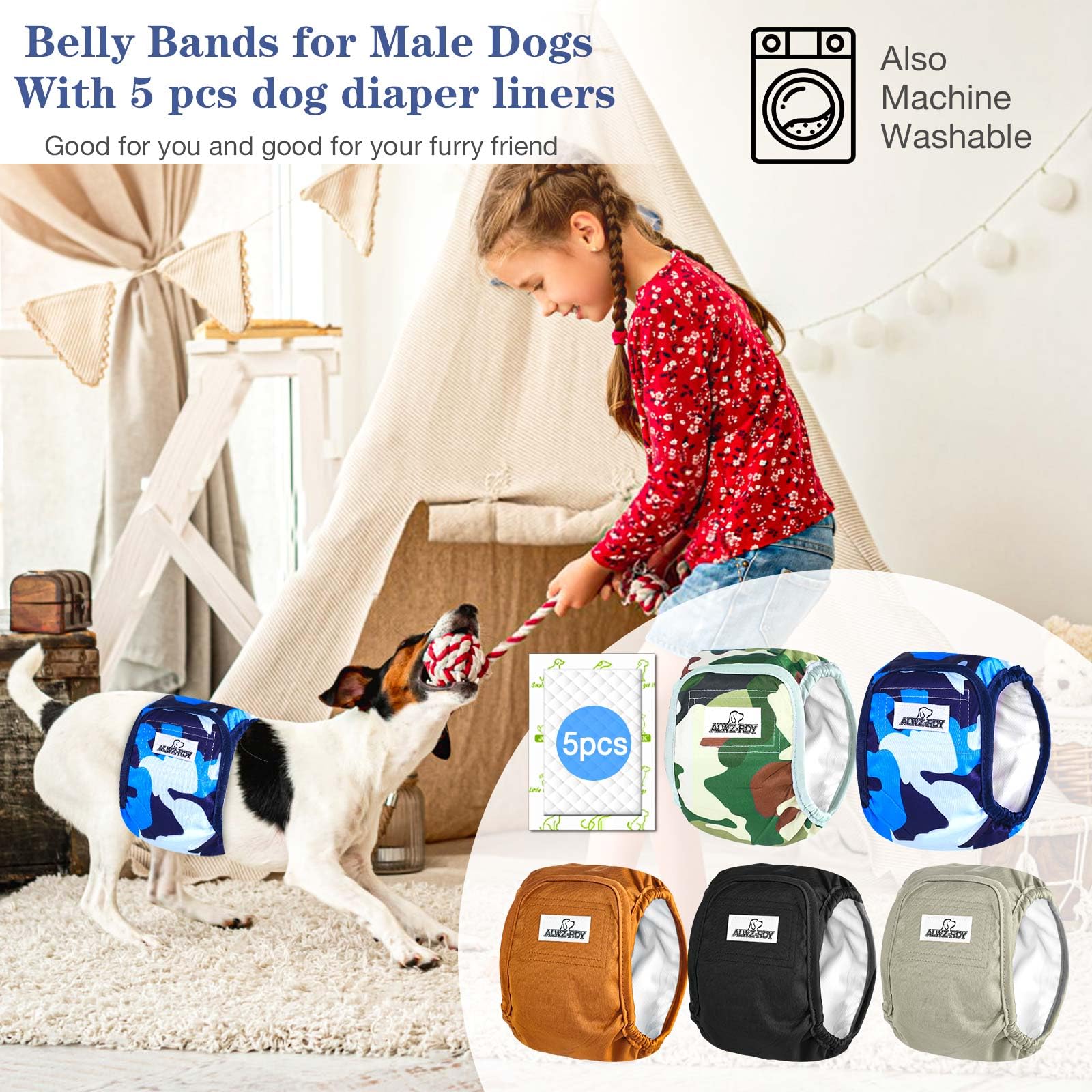 ALWZ-RDY belly band pack-5-liners shows added absorbent protection