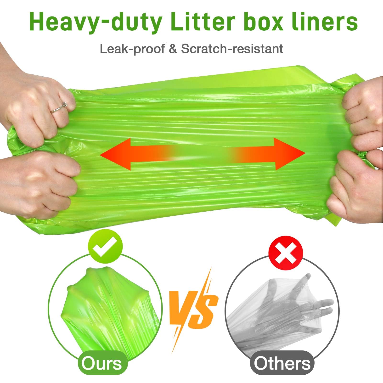 ALWZ-RDY drawstring bags seal securely, reducing mess during removal.