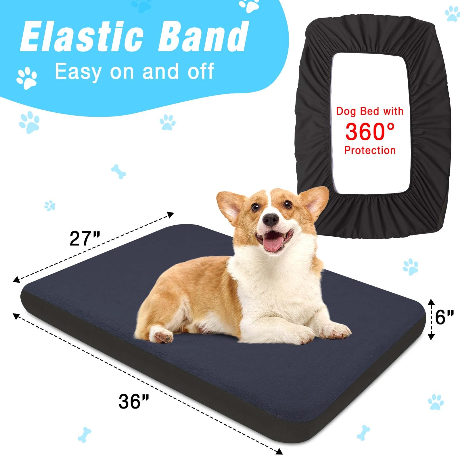 ALWZ-RDY durable washable dog bed cover resisting digging and washing