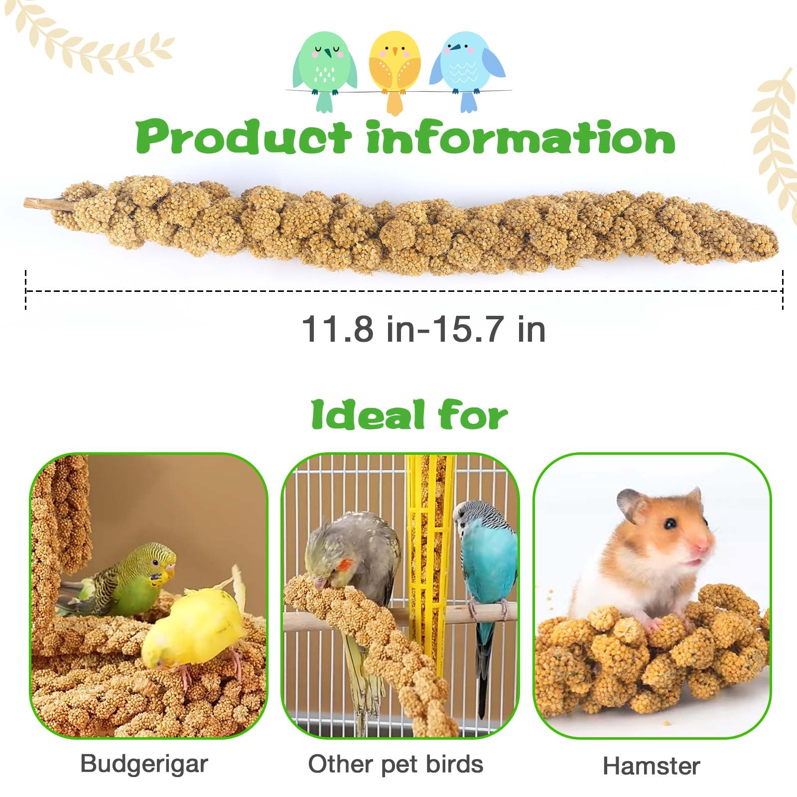 ALWZ-RDY Millet Stems Closeup reveals fresh top-of-spray nutrition