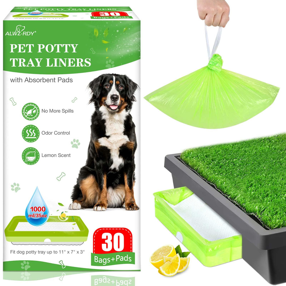 ALWZ-RDY Pet Loo liner box with drawstring closure for mess-free cleanup.