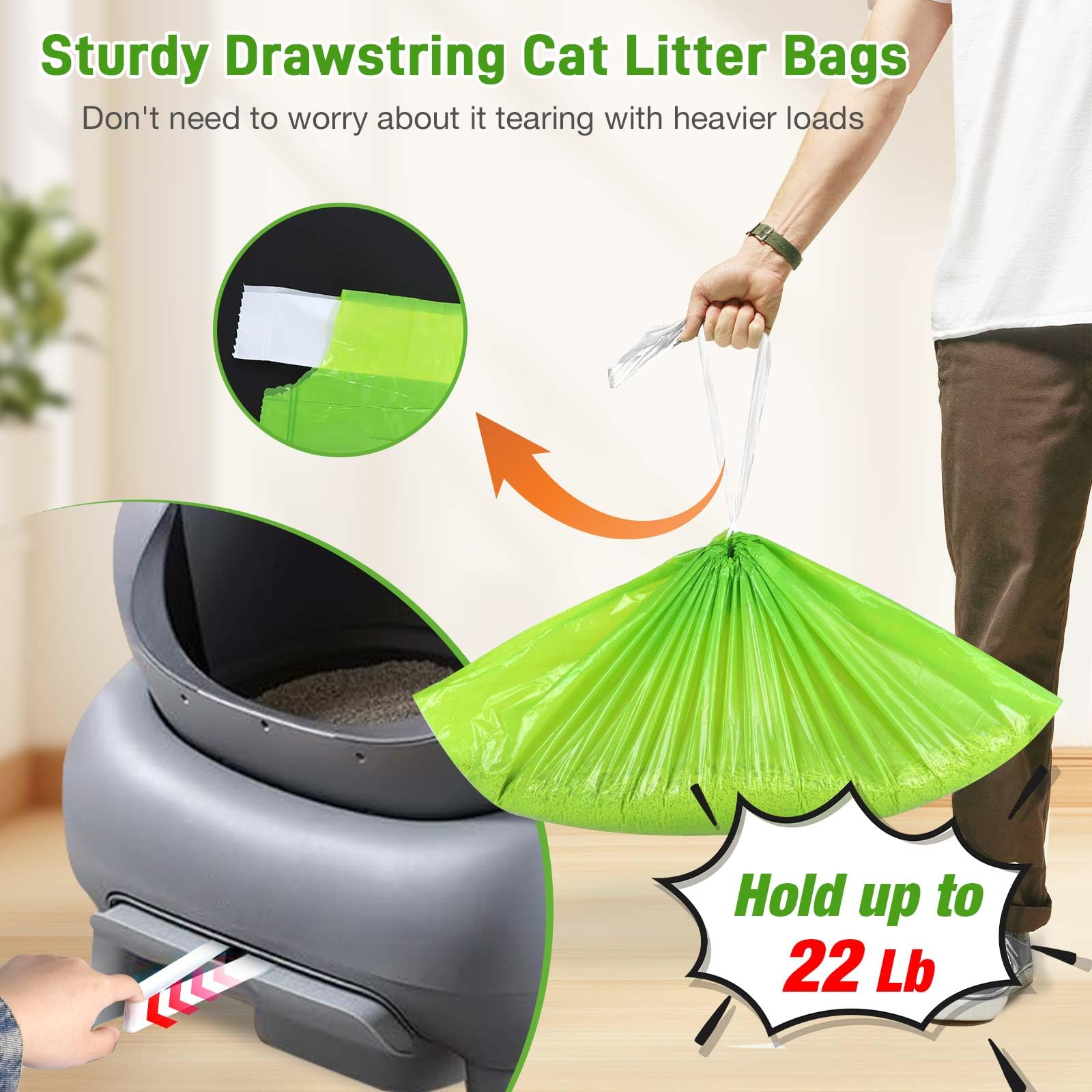 ALWZ-RDY Petpivot Autoscooper compatible bags secure 27x13, easy to seal and odor containment.