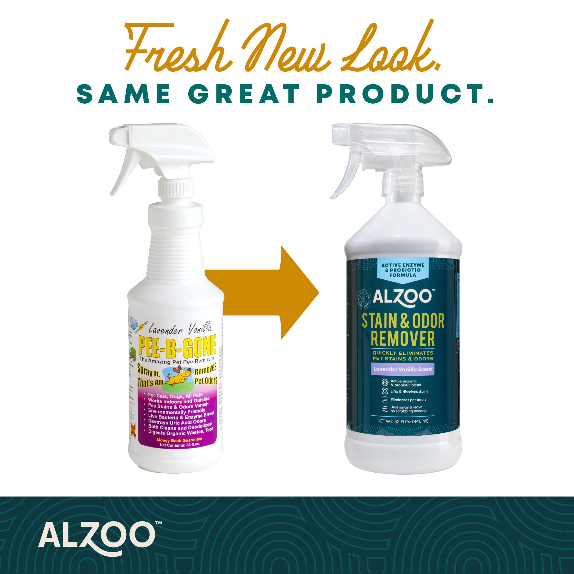 ALZOO Lavender Vanilla scent uplifts rooms while treating stubborn stains