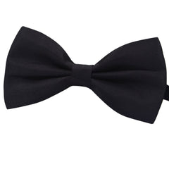 Amajiji formal bow tie closeup on black fabric for a festive look and detailed texture