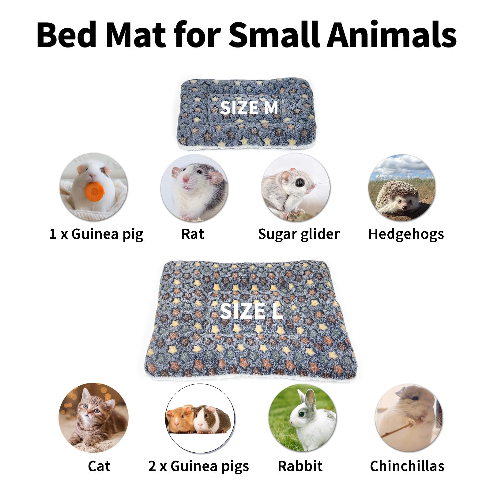 Amakunft multi-pet cushioned pad versatile for cages and floors