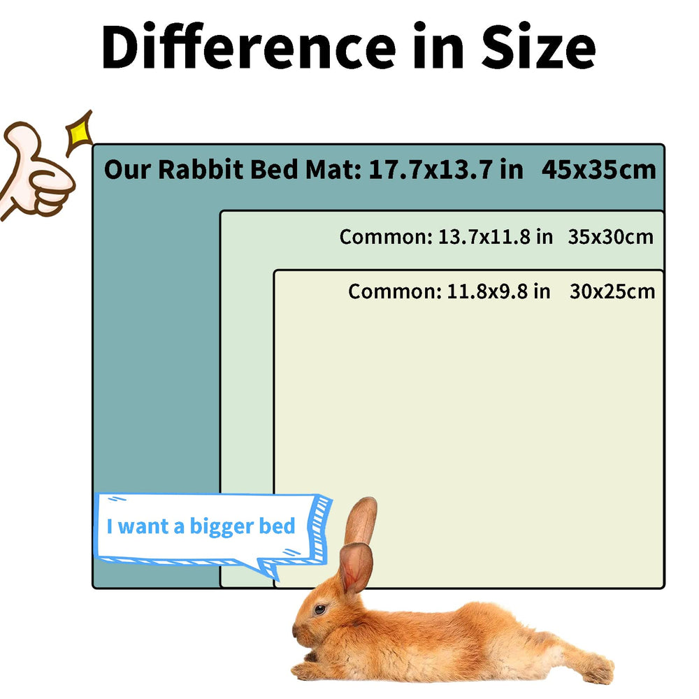 Amakunft rabbit winter bed pad warm plush padding for indoor use
