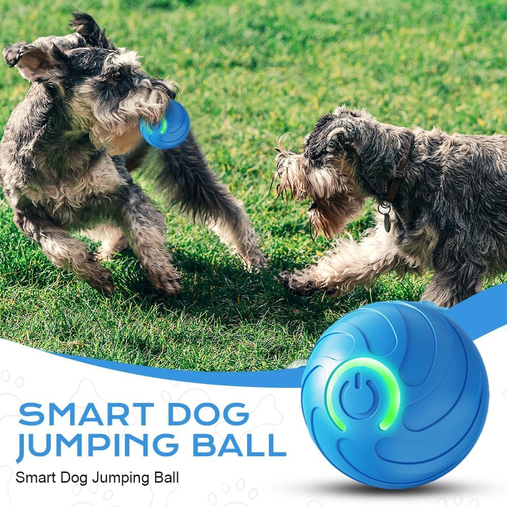 AMATFFUG Smart Jumping Ball in action with a dog for interactive play.