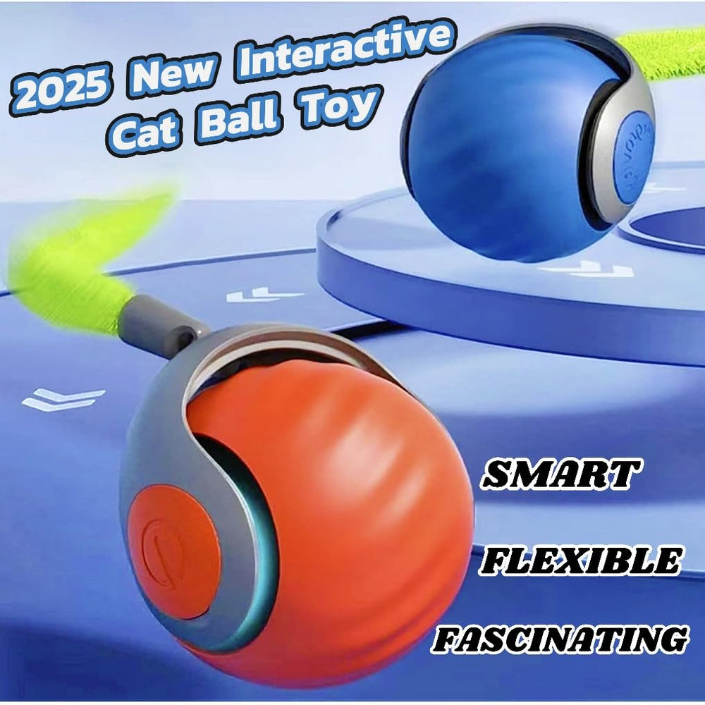 AMATFFUG Speediest Tail 2.0 cat toy ball designed for indoor fun and safe play