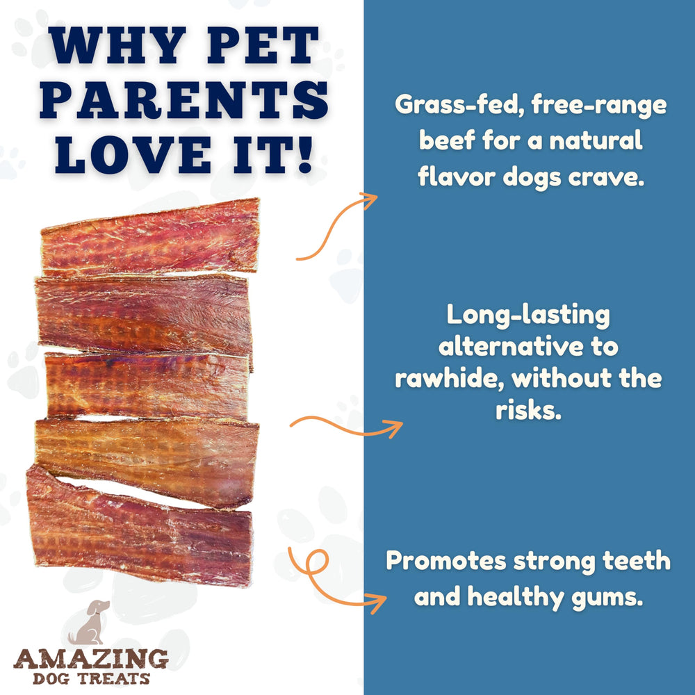 Amazing Dog Treats beef gullet pack used as a training reward during sessions