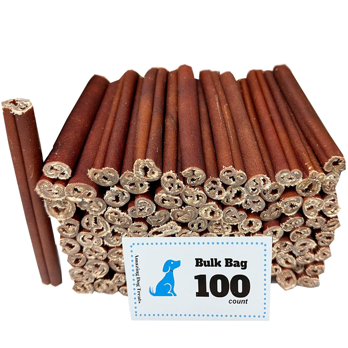 Amazing Dog Treats collagen sticks 6-inch bulk packaging, durable chew for daily use