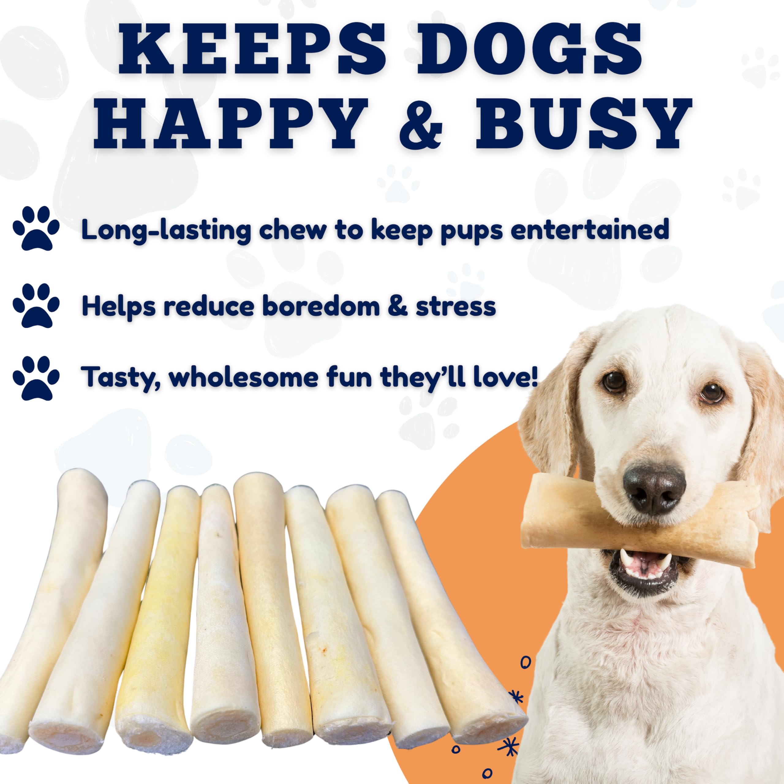 Amazing Dog Treats dog chew demonstration for tartar control and engaging play.