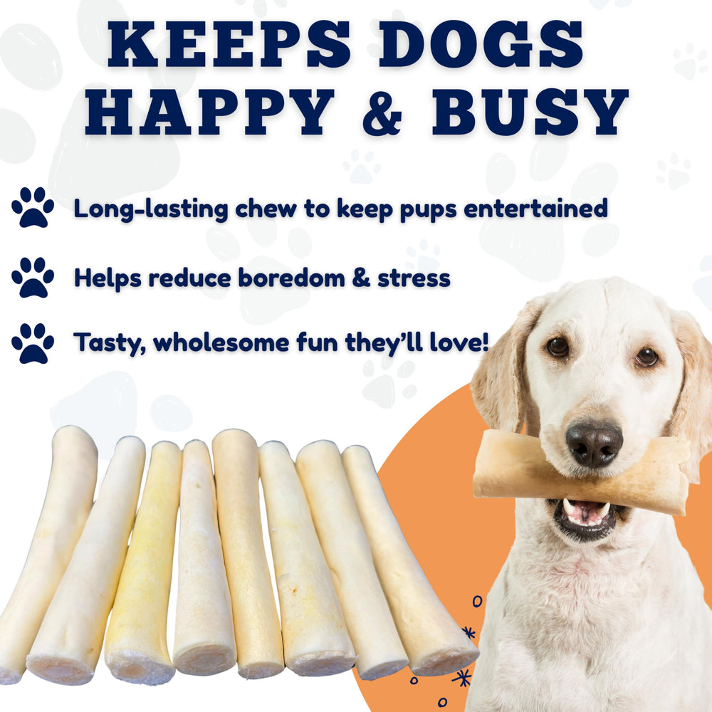 Amazing Dog Treats dog chew demonstration for tartar control and engaging play.