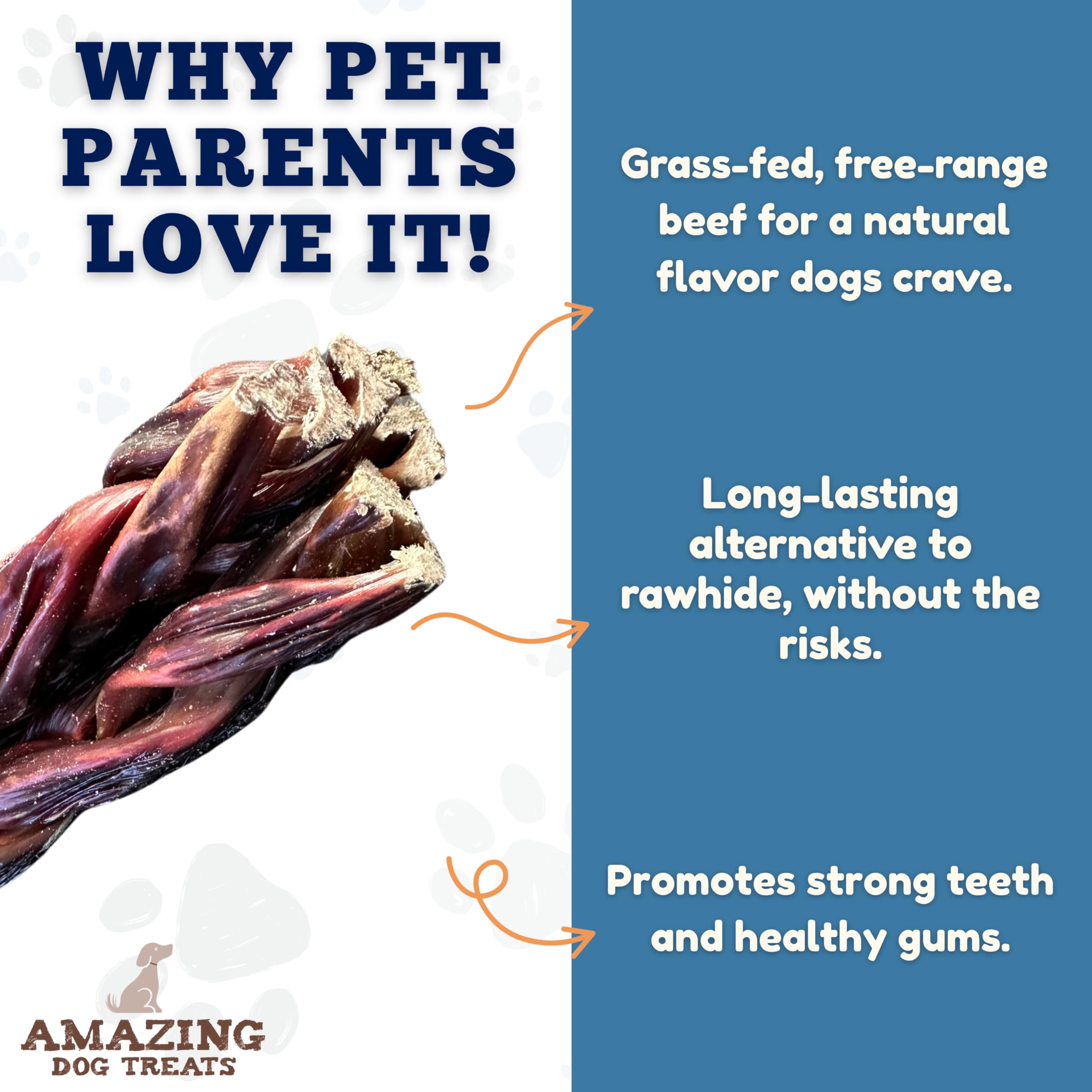 Amazing Dog Treats packaging and label, high-protein snack for rewarding good behavior
