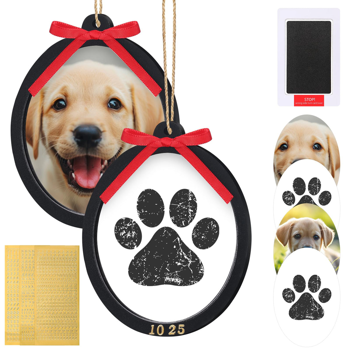 AmazingSpark inkless paw print kit inkpad captures clean prints for pets