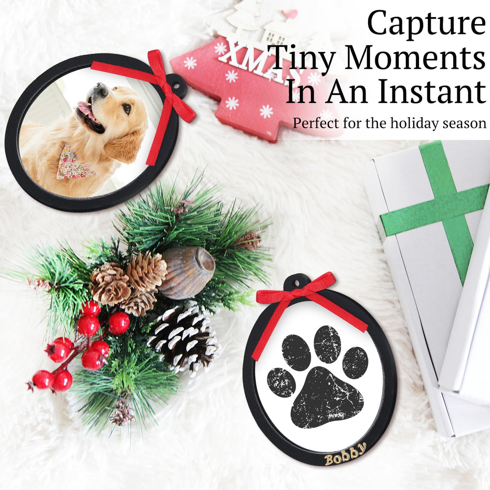 AmazingSpark ribbon ready-to-hang frame elevates holiday décor