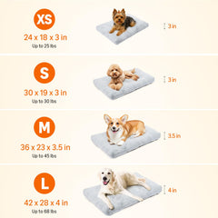 Amazon Basics bed uses GRS recycled polyester for an eco-friendly, comfy pet spot.