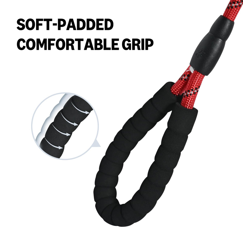 Amazon Basics leash with ergonomic handle for comfortable grip during training sessions.