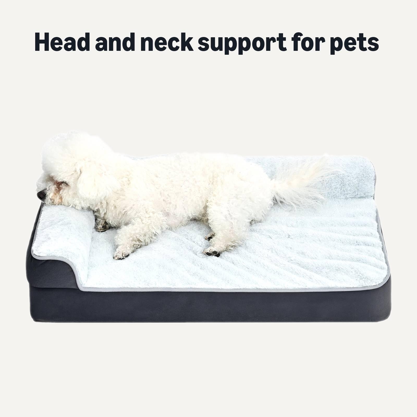 Amazon Basics bed features waterproof bottom to protect floors
