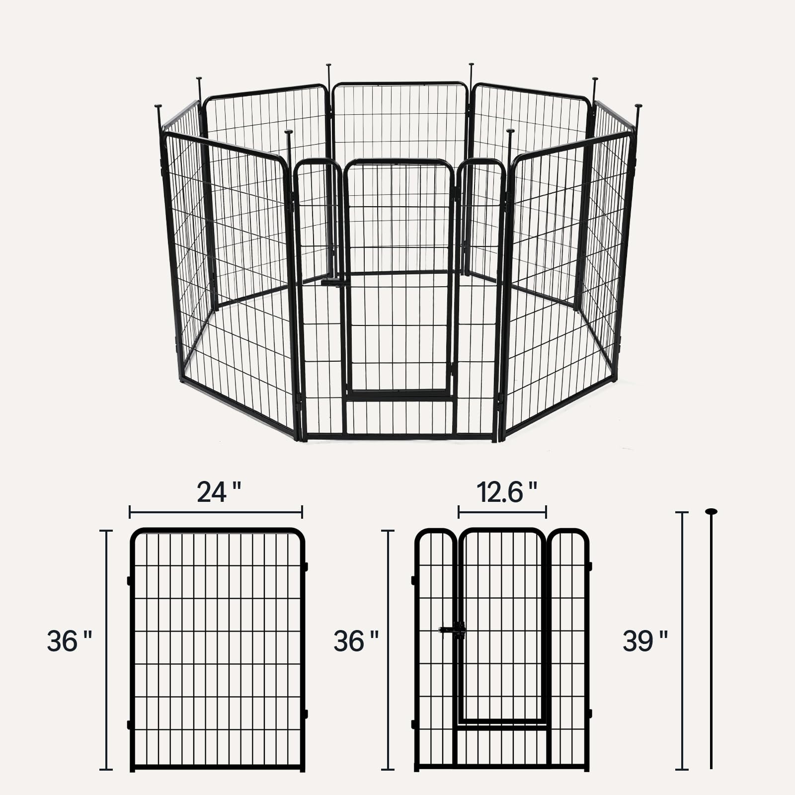 Amazon Basics dog playpen door latch securing entry during safe indoor use.