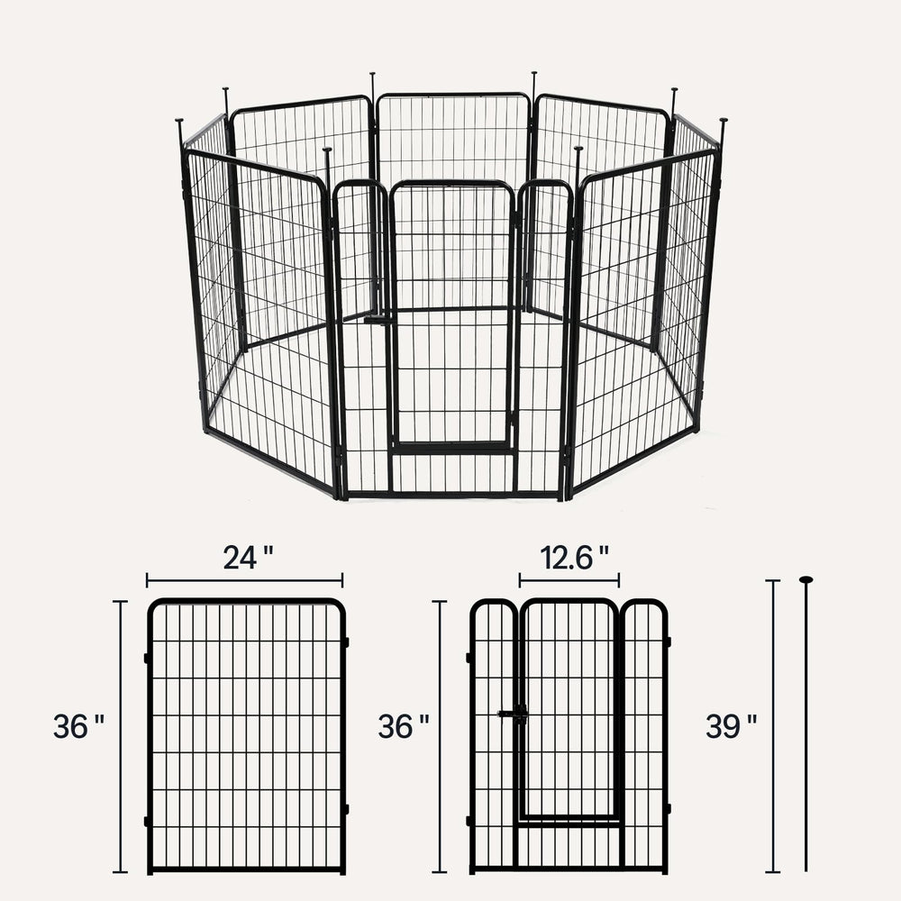 Amazon Basics dog playpen door latch securing entry during safe indoor use.