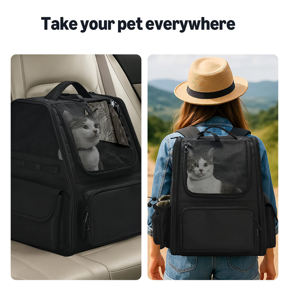 Amazon Basics pet backpack removable pad for easy cleaning and comfort.