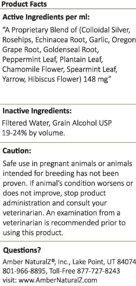 Amber NaturalZ Paxaid bottle beside a content resting dog.