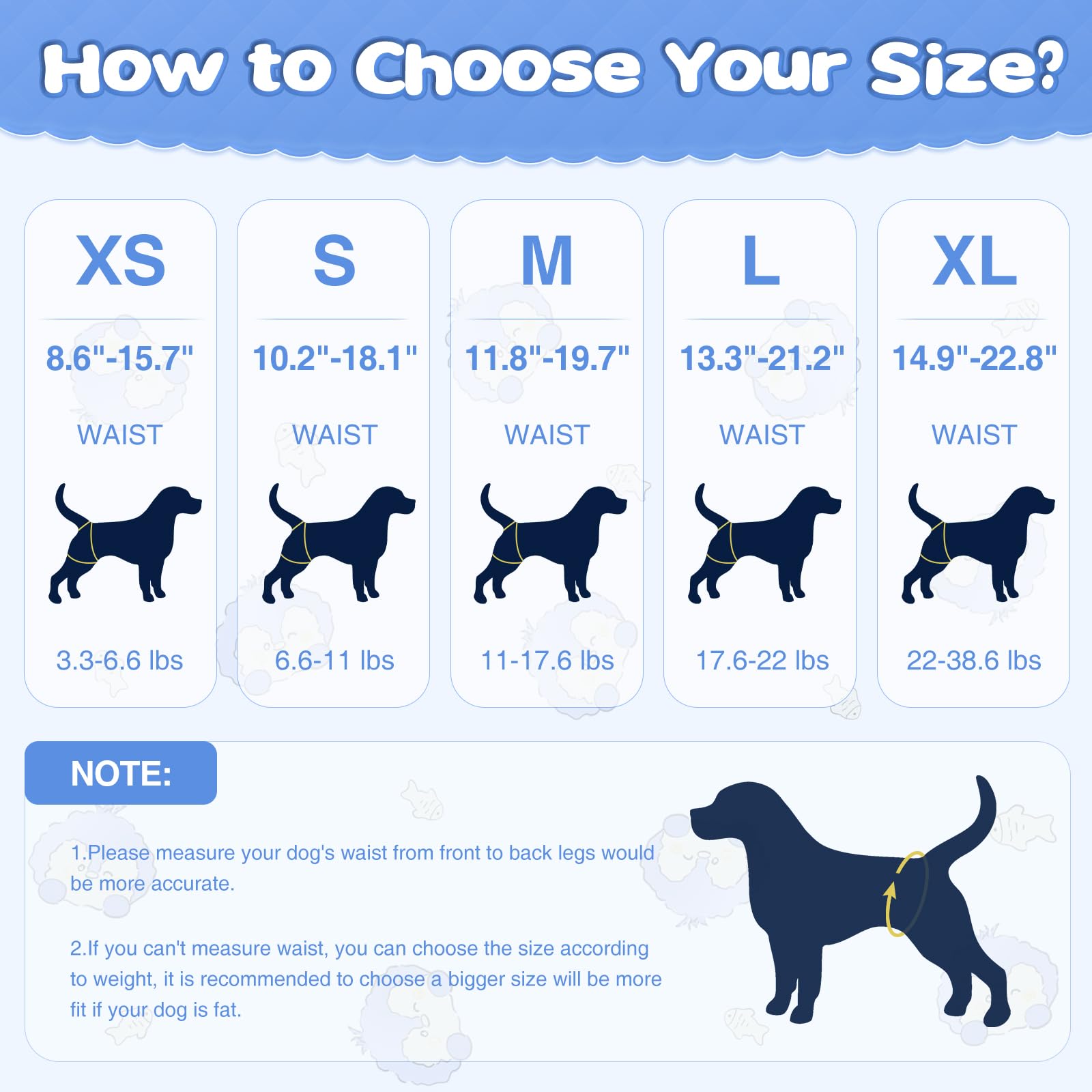 Ambreview dog diapers 360° leak-proof edge prevents leaks during play and rest