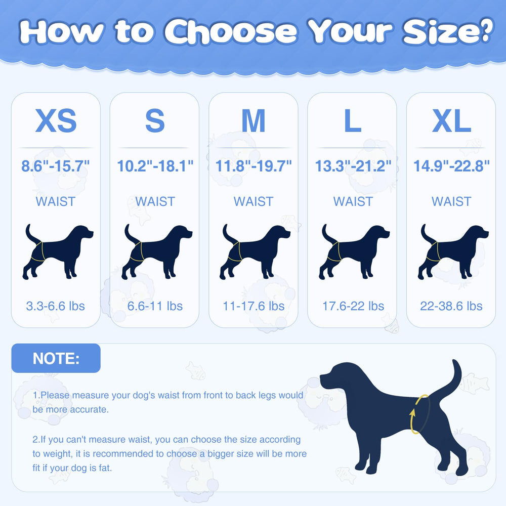 Ambreview dog diapers 360° leak-proof edge prevents leaks during play and rest