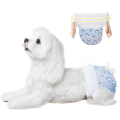 Ambreview dog diapers stretch waist pull-up for secure fit during activity