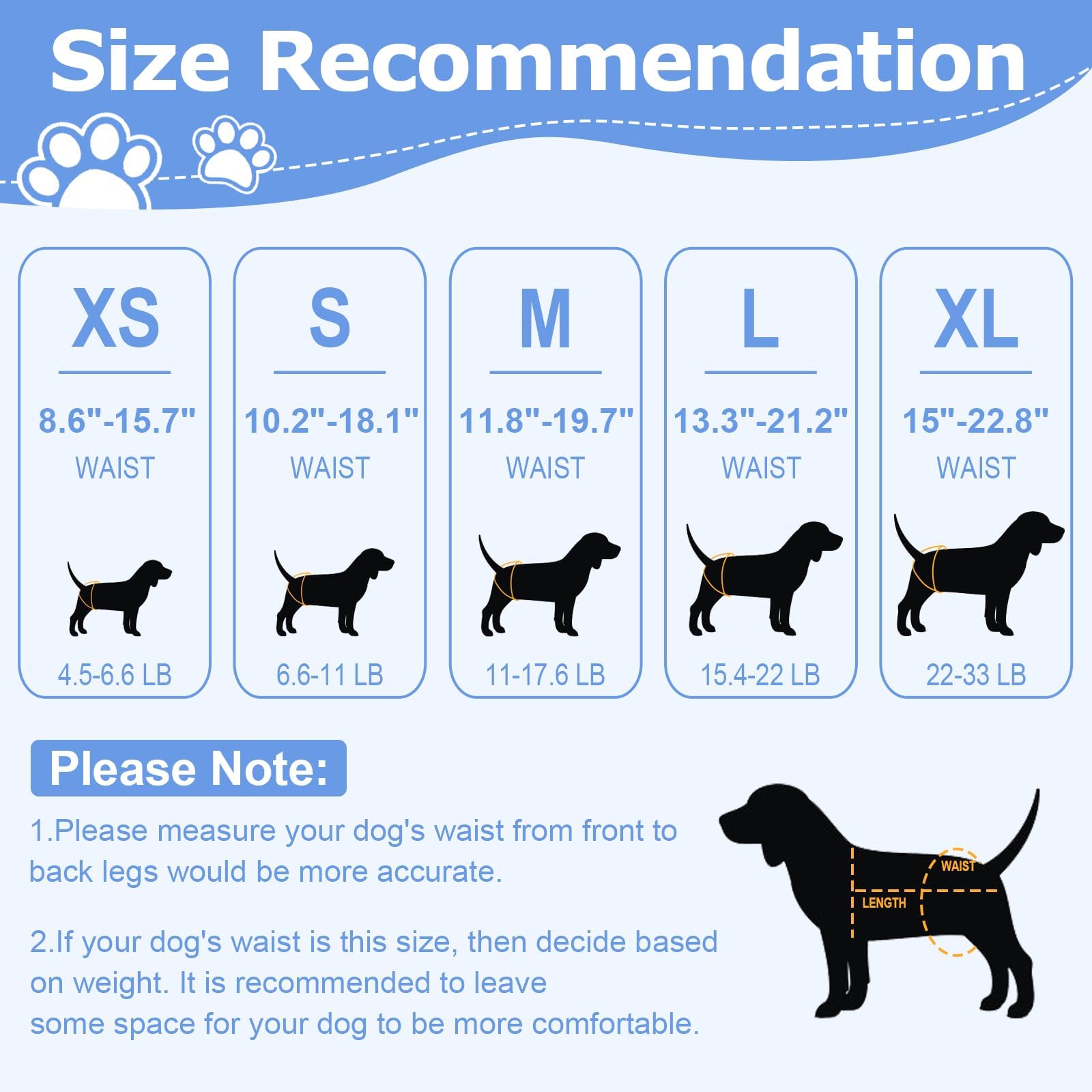 Ambreview dog diapers tail-hole design enables easy tail placement