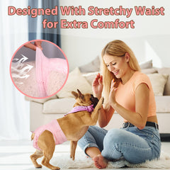 Ambreview disposable dog diaper waterproof outer edge prevents leaks.