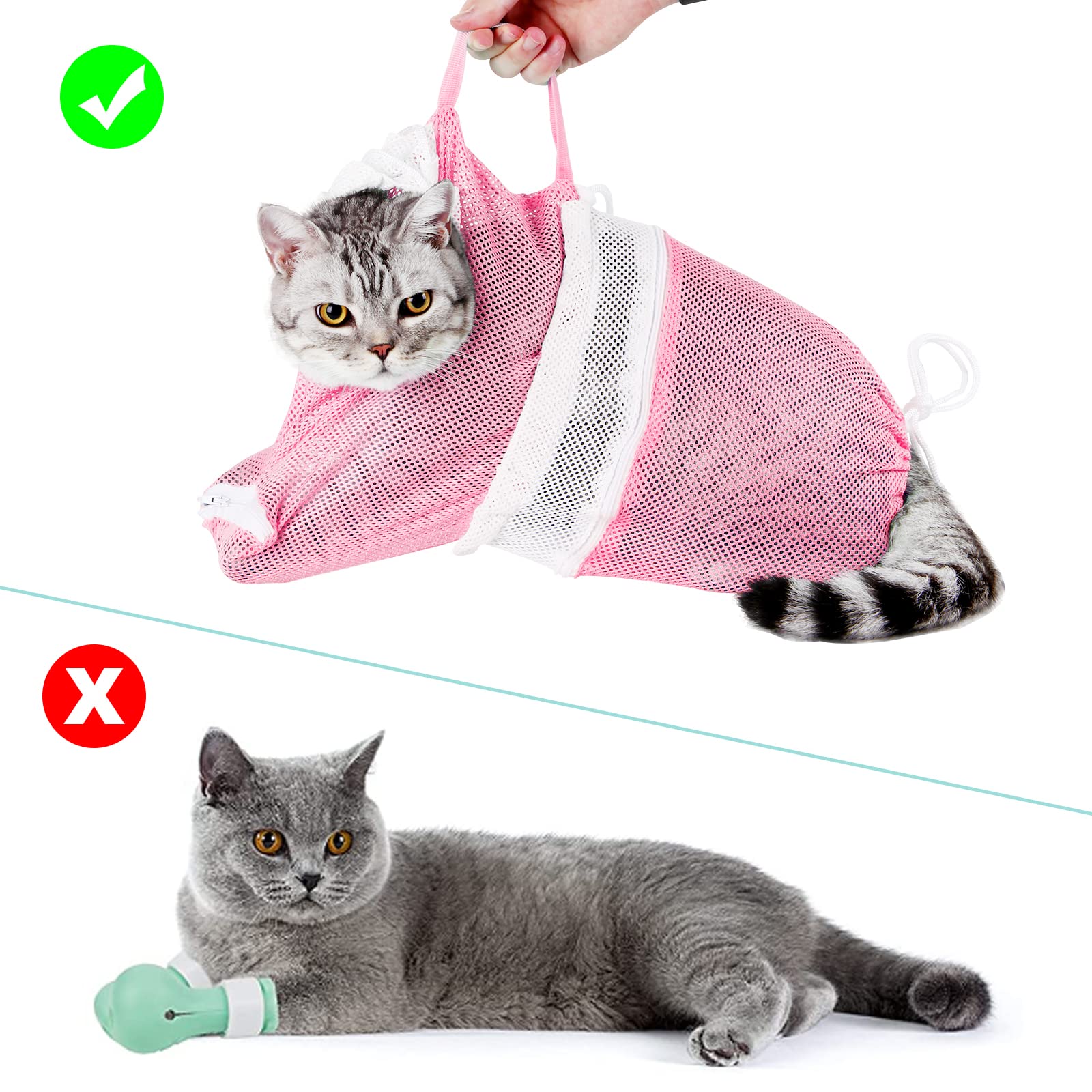 Ameami cat grooming washing bag nail trimming helper for safer sessions