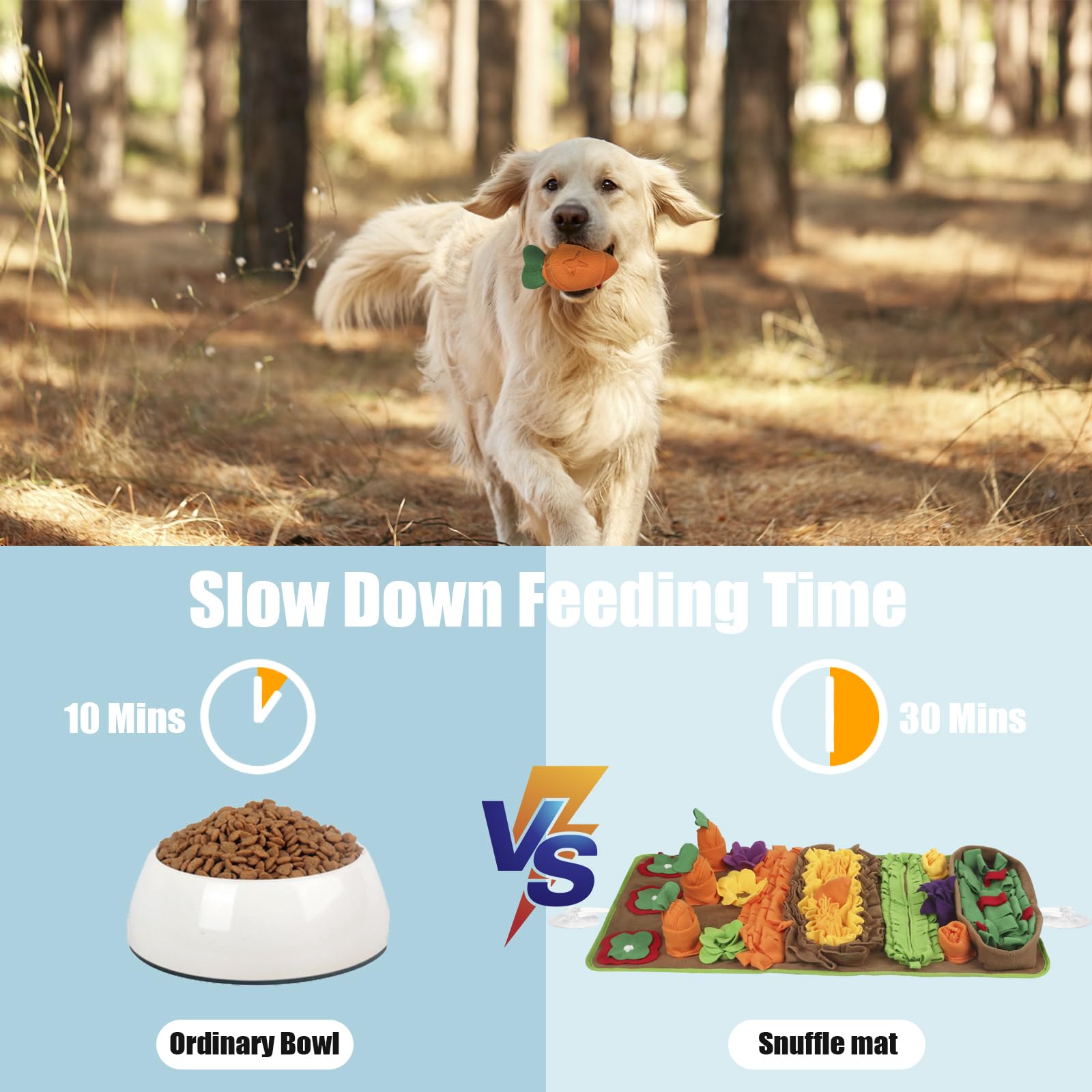 Ameami Snuffle Mat large-dog-32x20-durable-fabric-closeup shows tough material for daily use.