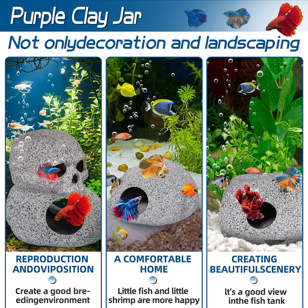 Ameliade aquarium cave multi-cave-setup enables creative layouts and dynamic scenes.