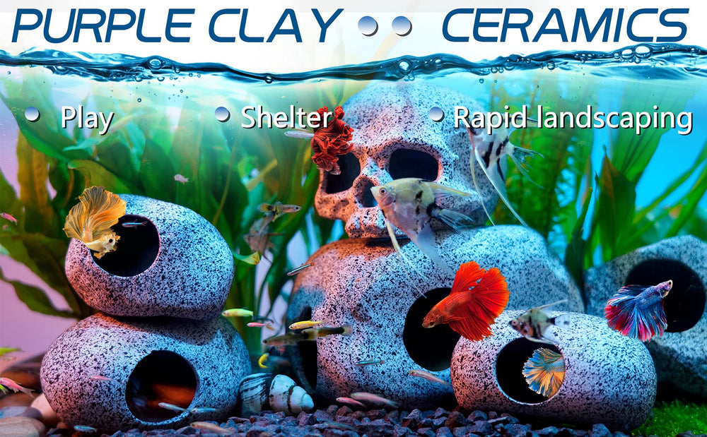 Ameliade aquarium cave spawning-space offers safe space for breeding and observation.