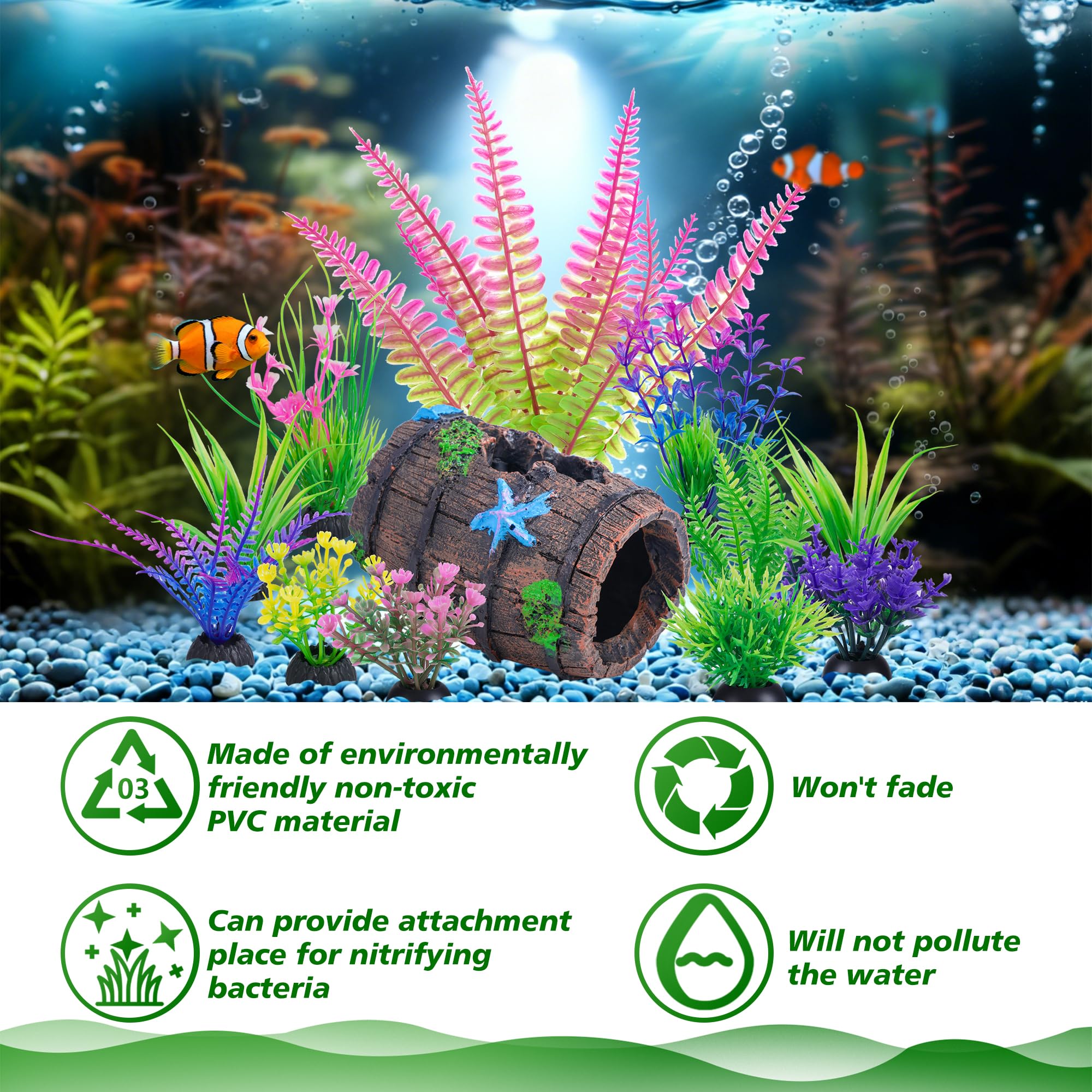 Ameliade aquarium plant reach plume adds shelter and depth.