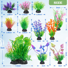 Ameliade artificial grass plants betta hiding area for safer exploration