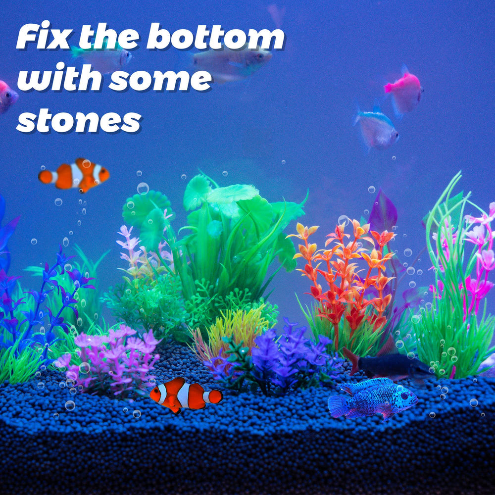 Ameliade easy-care aquarium decor set for a low-maintenance tank