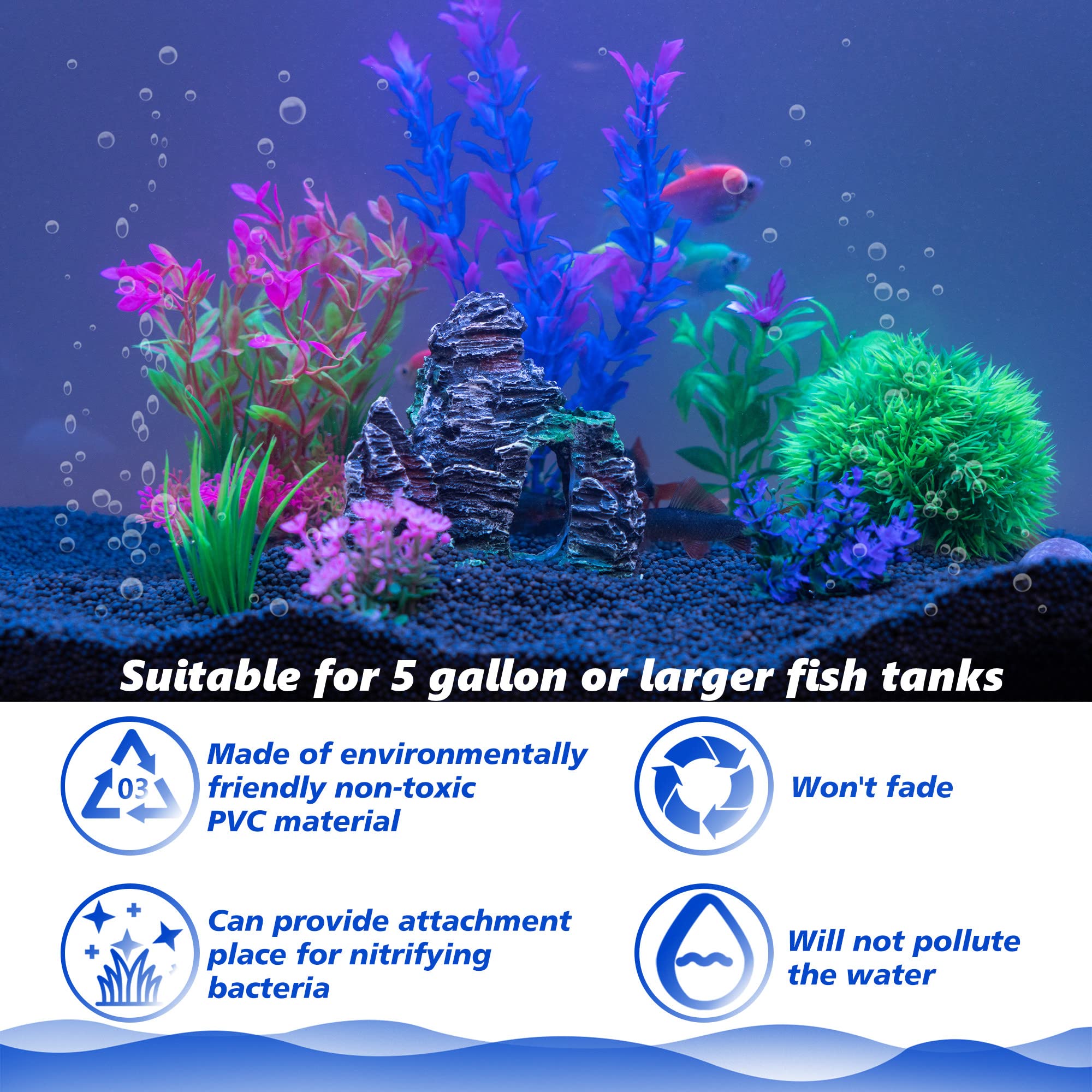 Ameliade medium aquarium plant 1 adds depth and visual interest without maintenance.