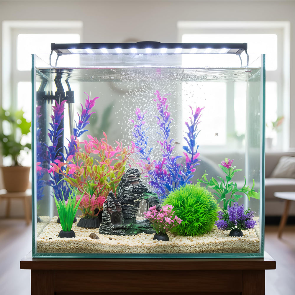 Ameliade medium aquarium plant 3 creates layered scenery that fish explore.