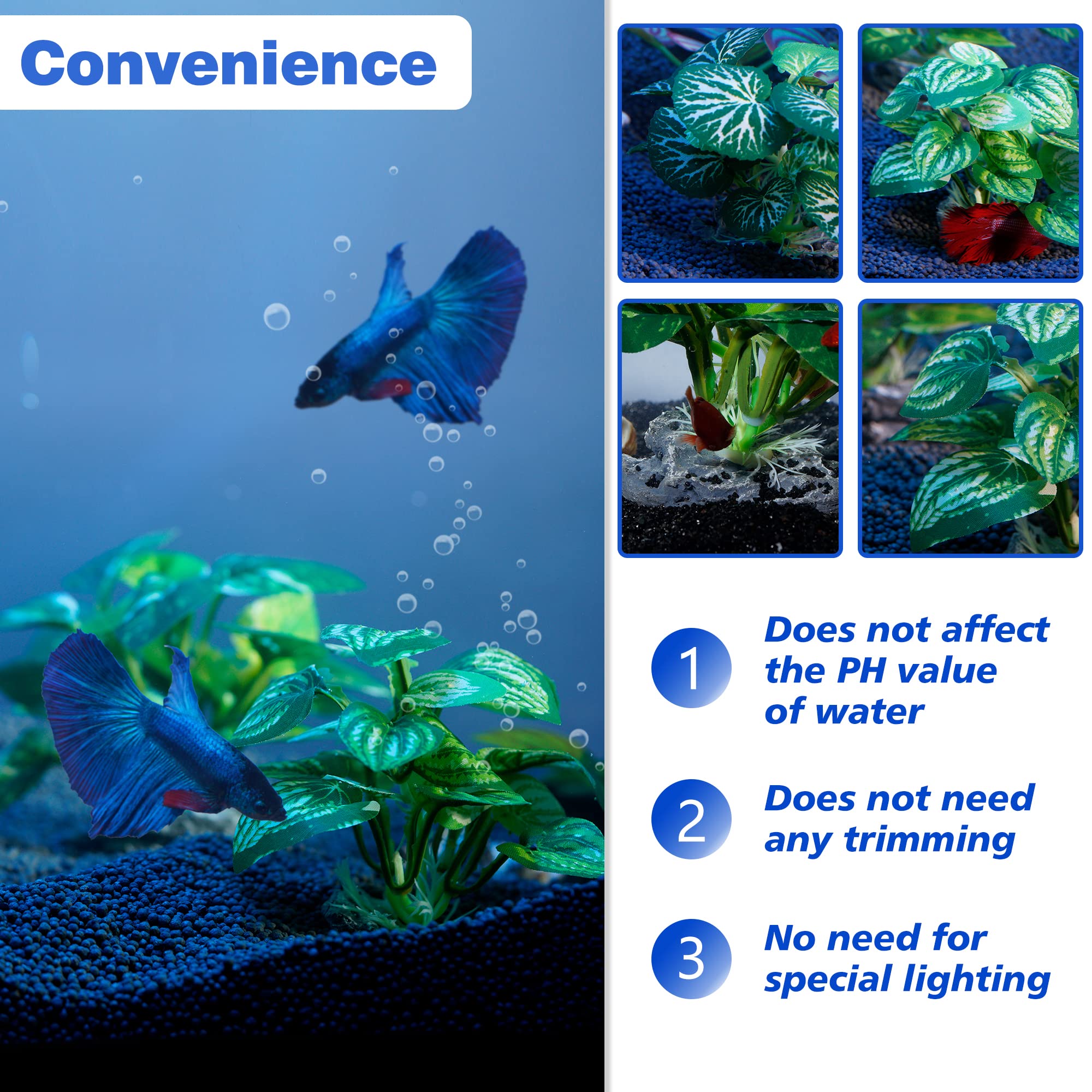 Ameliade reptile habitat decoration closeup enhances enrichment with lifelike greens.