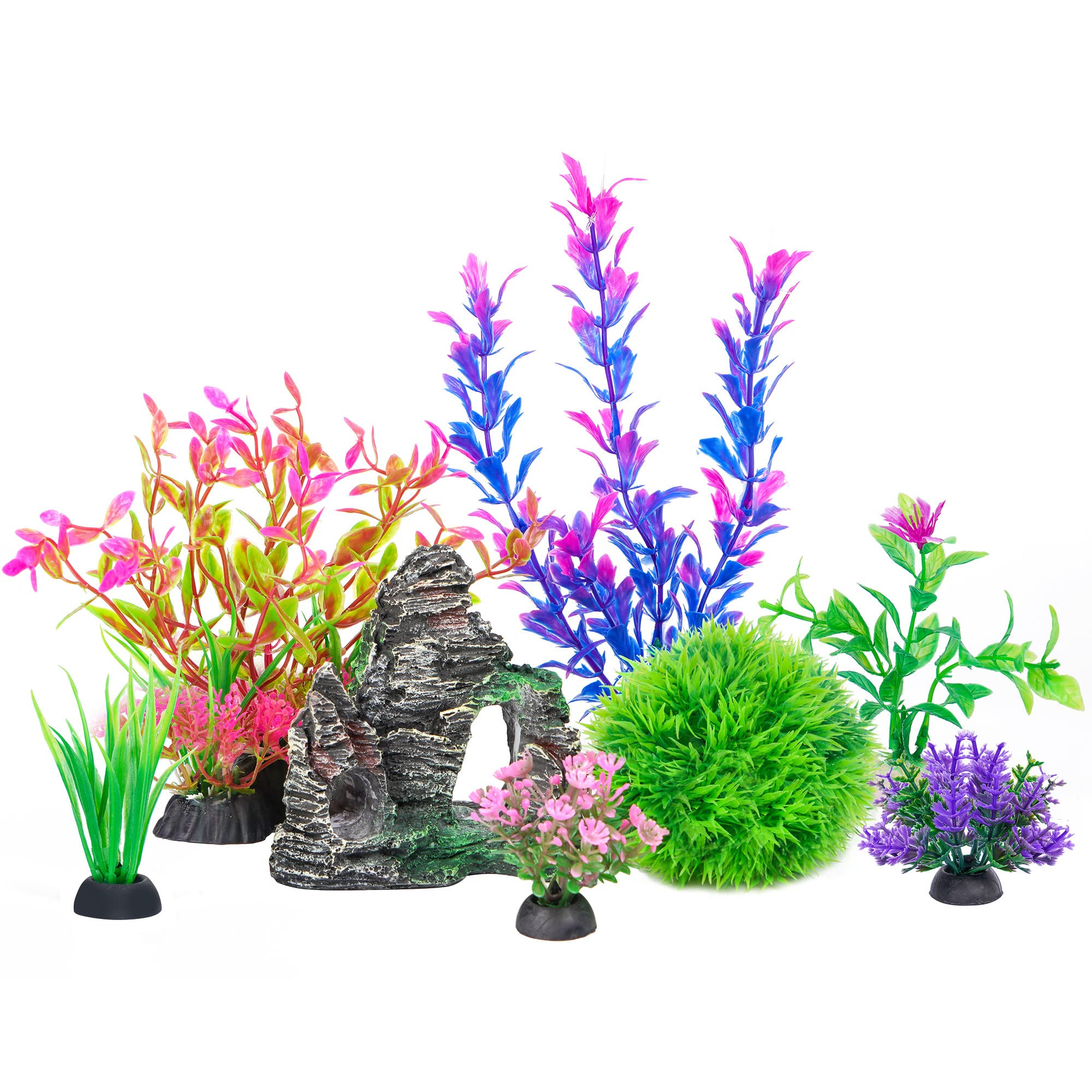Ameliade rockery aquarium décor provides a natural-looking shelter and visual focal point.