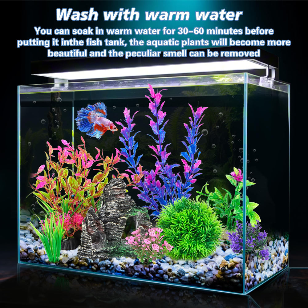 Ameliade small aquarium plant 2 blends with any tank theme and reduces plainness.