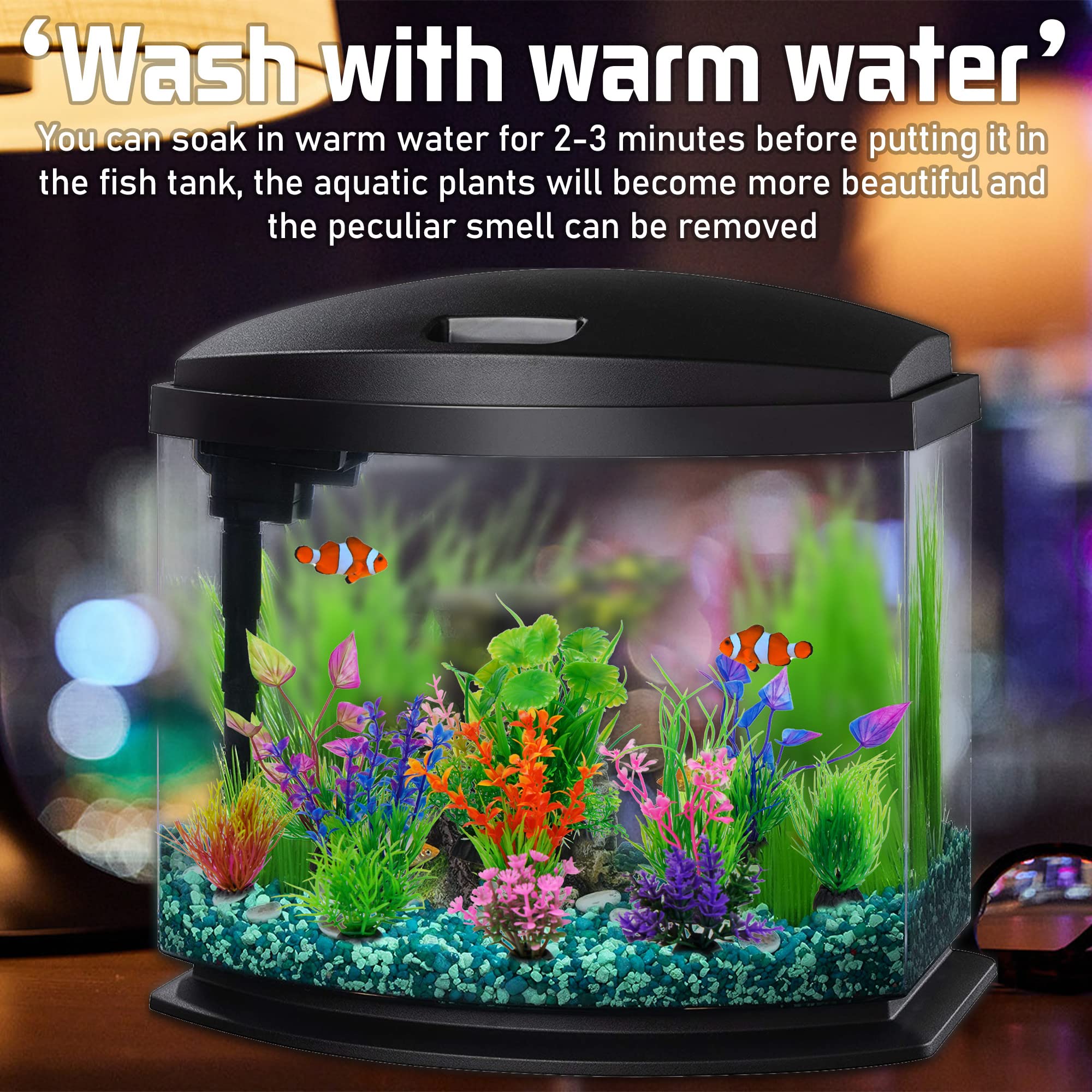 Ameliade swaying plants respond to water movement for lively aquascape