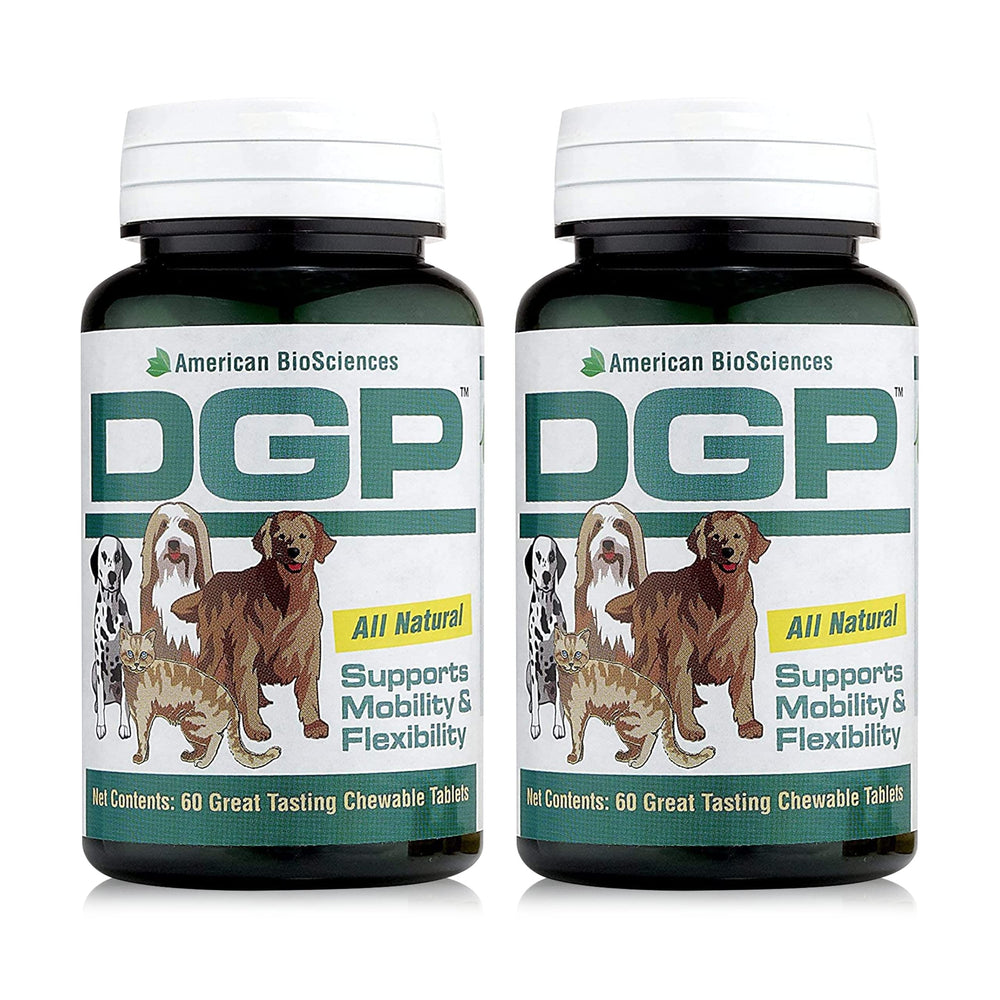 American BioSciences DGP dog-chew-tube shows convenient joint-support chews for active dogs.