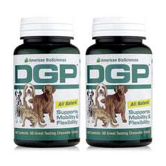 American BioSciences DGP dog-chew-tube shows convenient joint-support chews for active dogs.